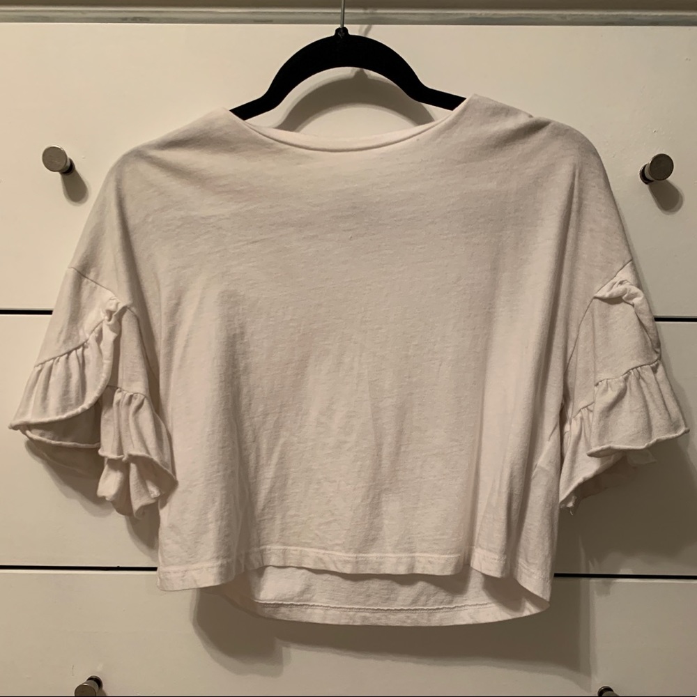 White crop top
